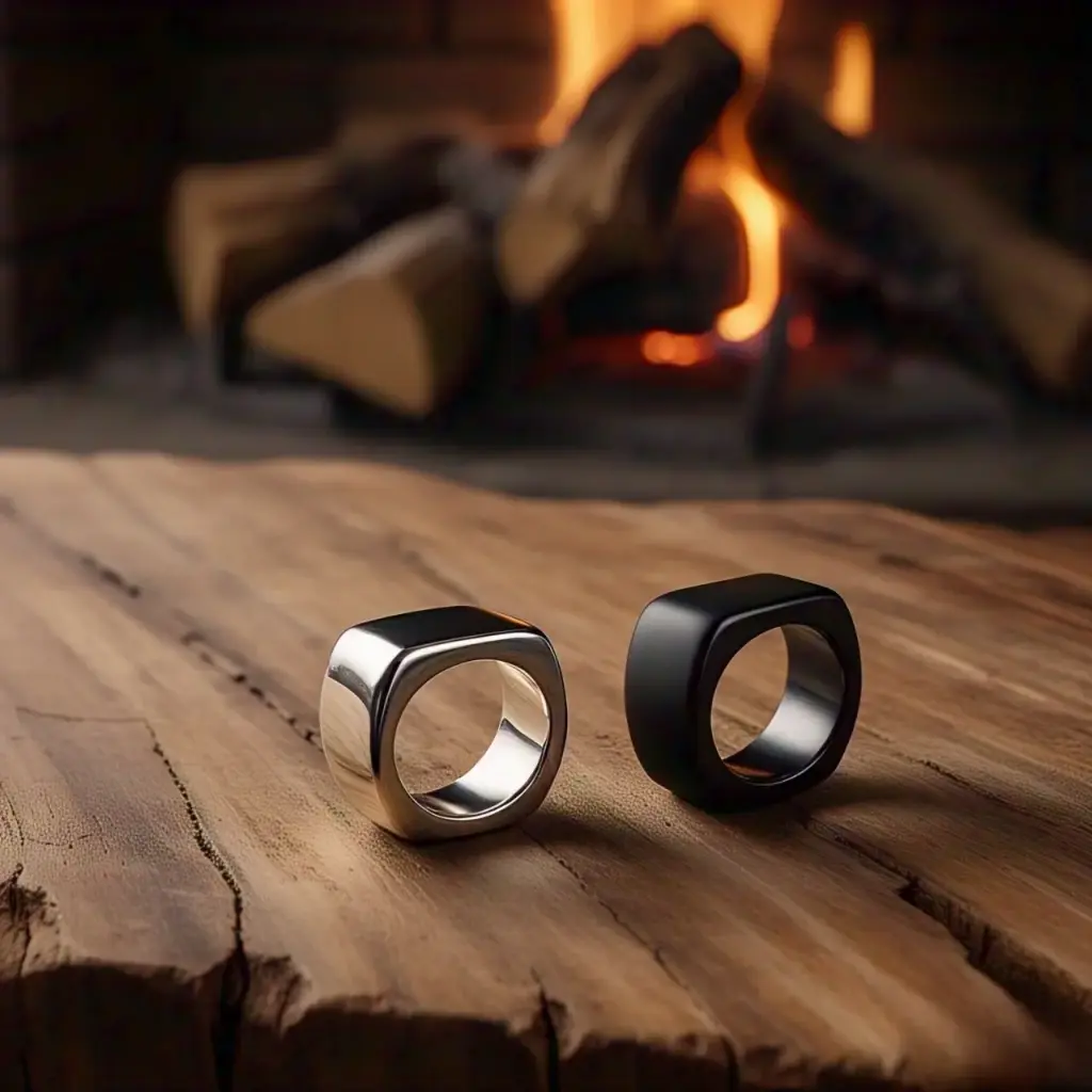 A symbol of strength and durability, this bold ring is crafted with a rugged design, perfect for the man who values resilience.