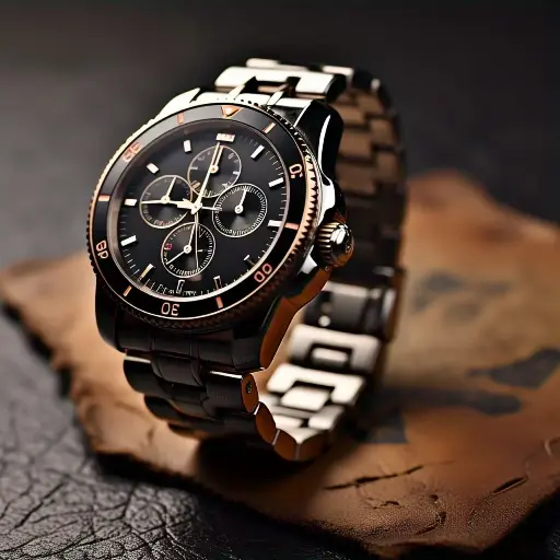 The Black Metal Chain Watch for Men is a striking accessory that seamlessly combines durability with a bold aesthetic.