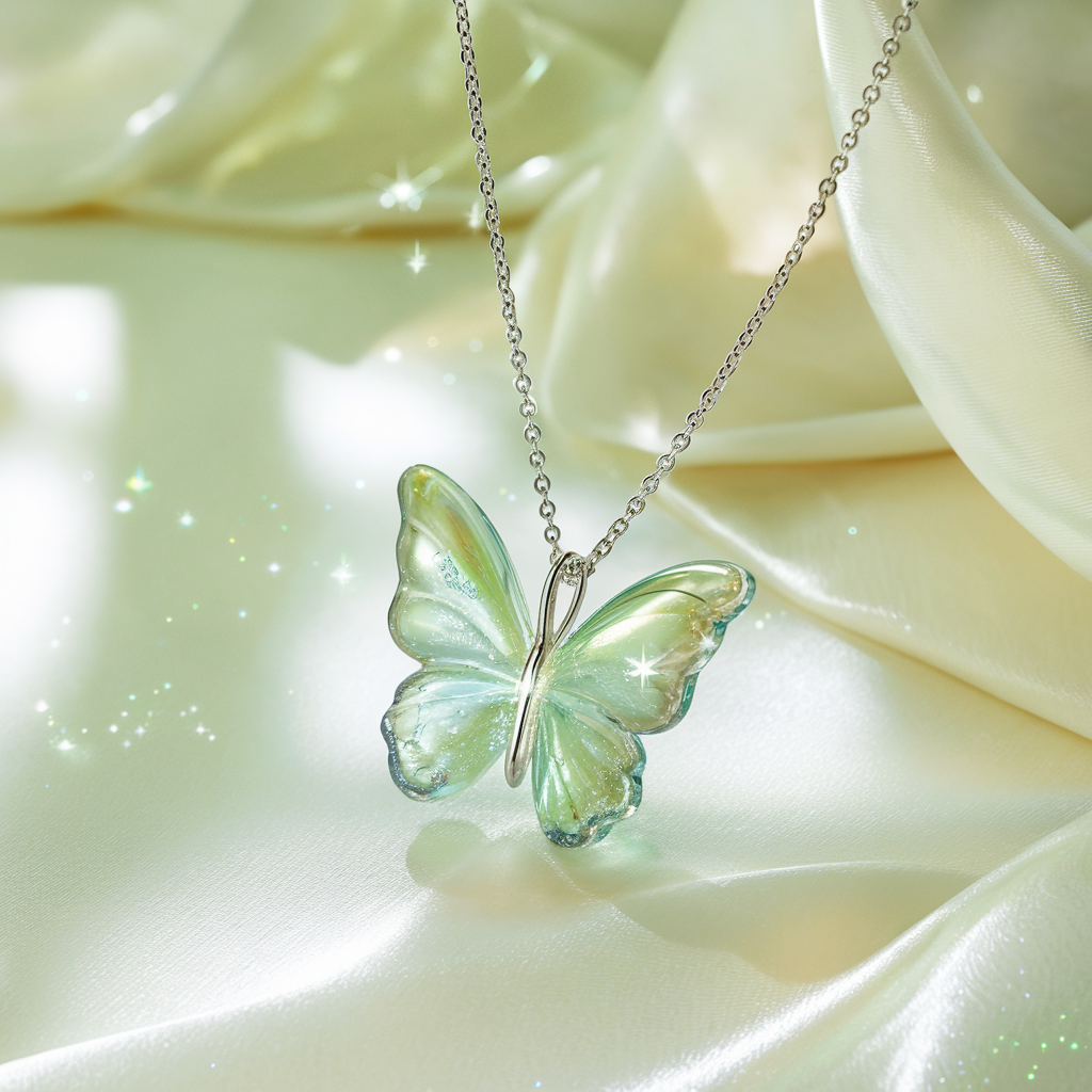  Vibrant Blue Winged Beauty Pendant for Women & Girls | Necklace 